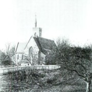 A rare view of Grace Church from the northeast