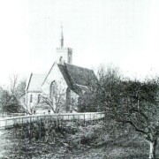 A rare view of Grace Church from the northeast